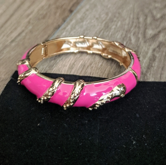 Sequin NYC Nordstrom Pink & Gold Snake Bracelet - Picture 1 of 6